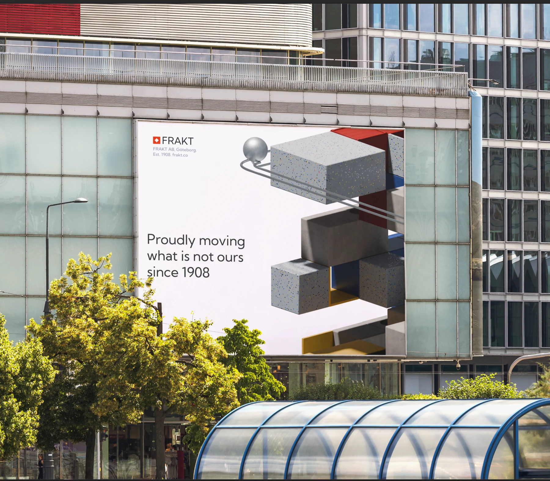 FRAKT, billboard at street level