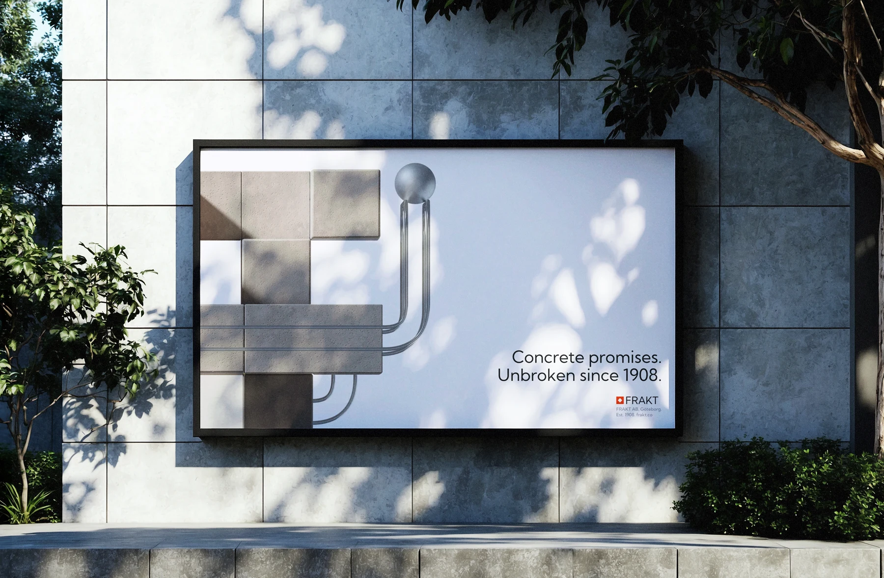 FRAKT, signage in place